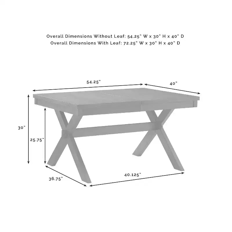 Ensemble de salle à manger extensible 6 pièces Hayden avec banc et 4 chaises à dossier ajouré Ardoise - Crosley