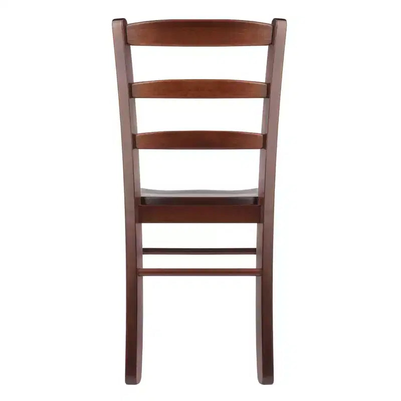 Ensemble de salle à manger 5 pièces Alamo avec plateau à rabats et chaises à dossier ajouré bois/noyer - Winsome : Table ronde, piètement à 4 pieds