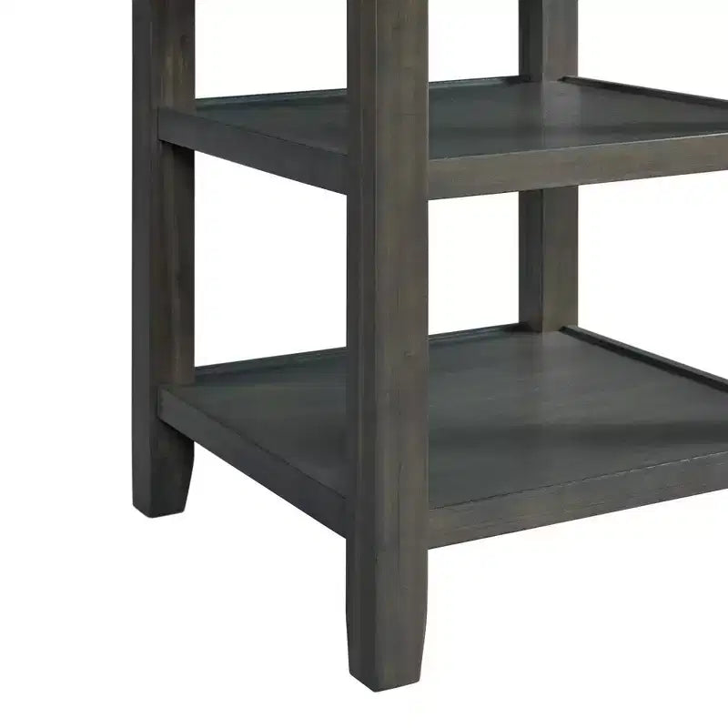 Ensemble de salle à manger 5 pièces Taylor avec base à étagère et chaises rembourrées - Picket House Furnishings