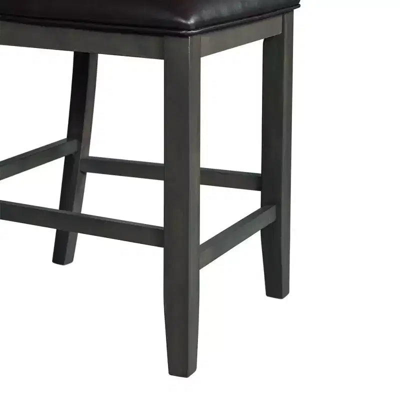 Ensemble de salle à manger 5 pièces Taylor avec base à étagère et chaises rembourrées - Picket House Furnishings