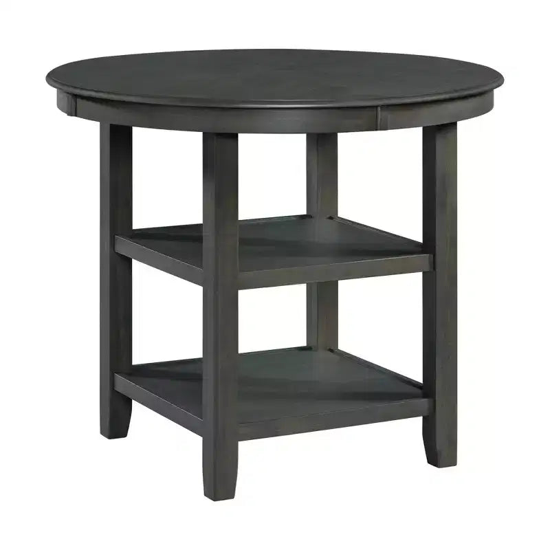 Ensemble de salle à manger 5 pièces Taylor avec base à étagère et chaises rembourrées - Picket House Furnishings
