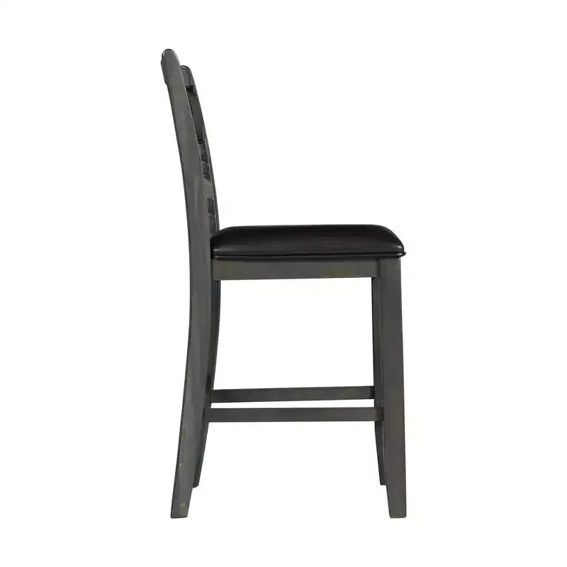 Ensemble de salle à manger 5 pièces Taylor avec base à étagère et chaises rembourrées - Picket House Furnishings