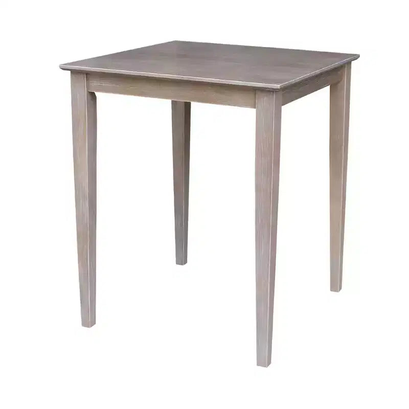 Ensemble de salle à manger hauteur comptoir 30"x30" avec 4 tabourets Emily Gris lavé/Taupe - International Concepts