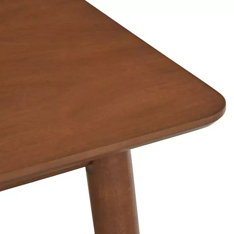 Ensemble de salle à manger rectangulaire Lifestorey 5 pièces Newington Mid-Century Modern Noyer/Moka