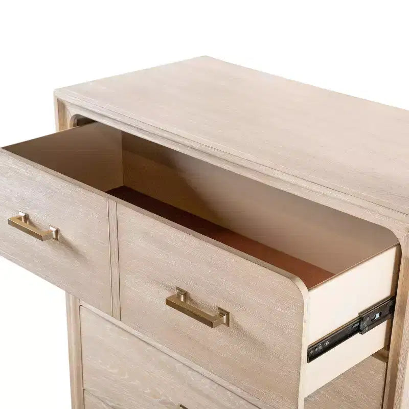 HOMES: Inside + Out Ensemble 3 pièces Neovesi Bois 2 tables de nuit et commode chêne bohème