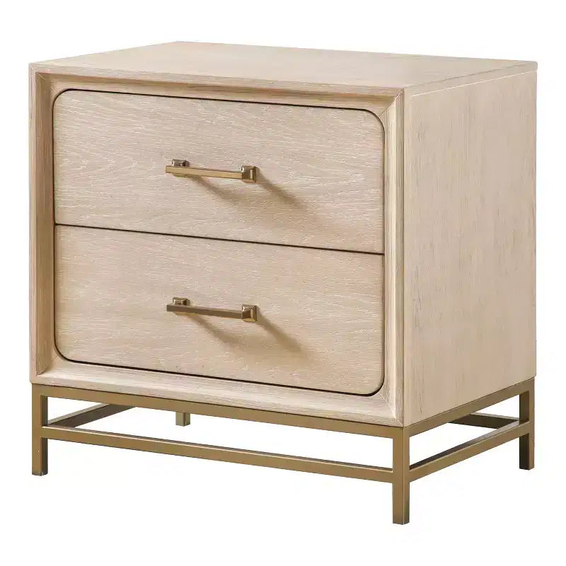 HOMES: Inside + Out Ensemble 3 pièces Neovesi Bois 2 tables de nuit et commode chêne bohème