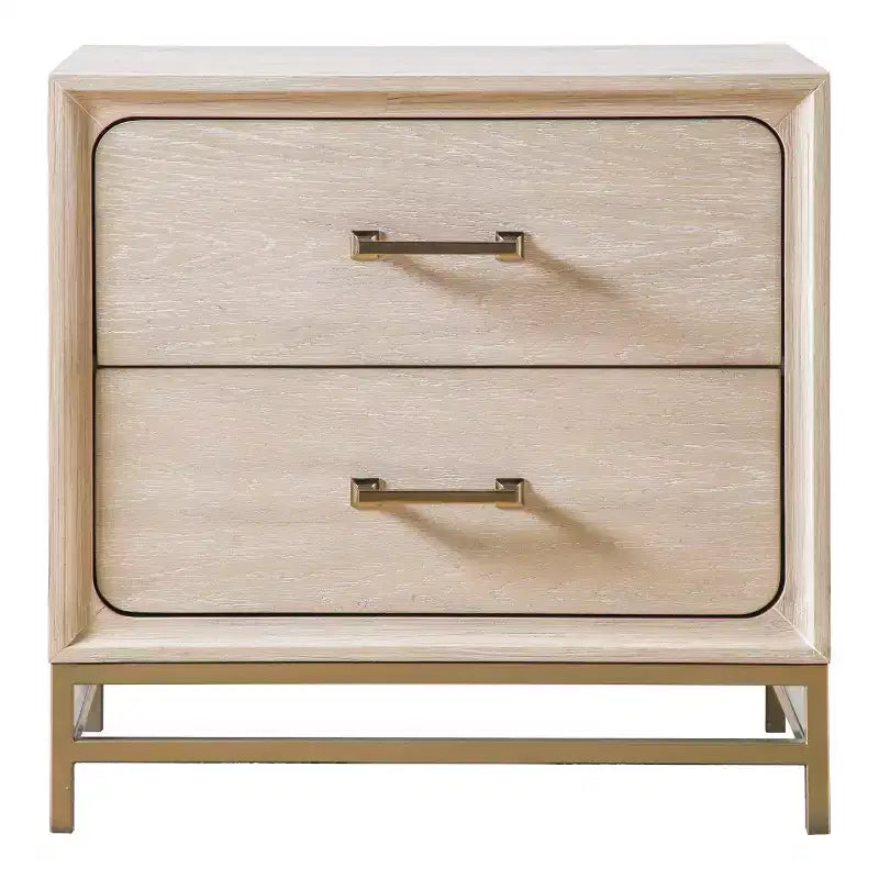 HOMES: Inside + Out Ensemble 3 pièces Neovesi Bois 2 tables de nuit et commode chêne bohème