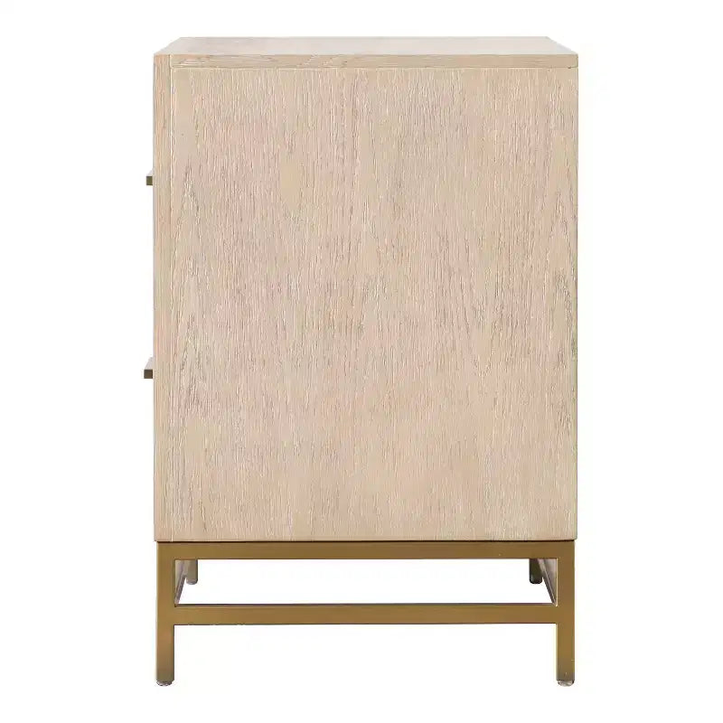 HOMES: Inside + Out Ensemble 3 pièces Neovesi Bois 2 tables de nuit et commode chêne bohème