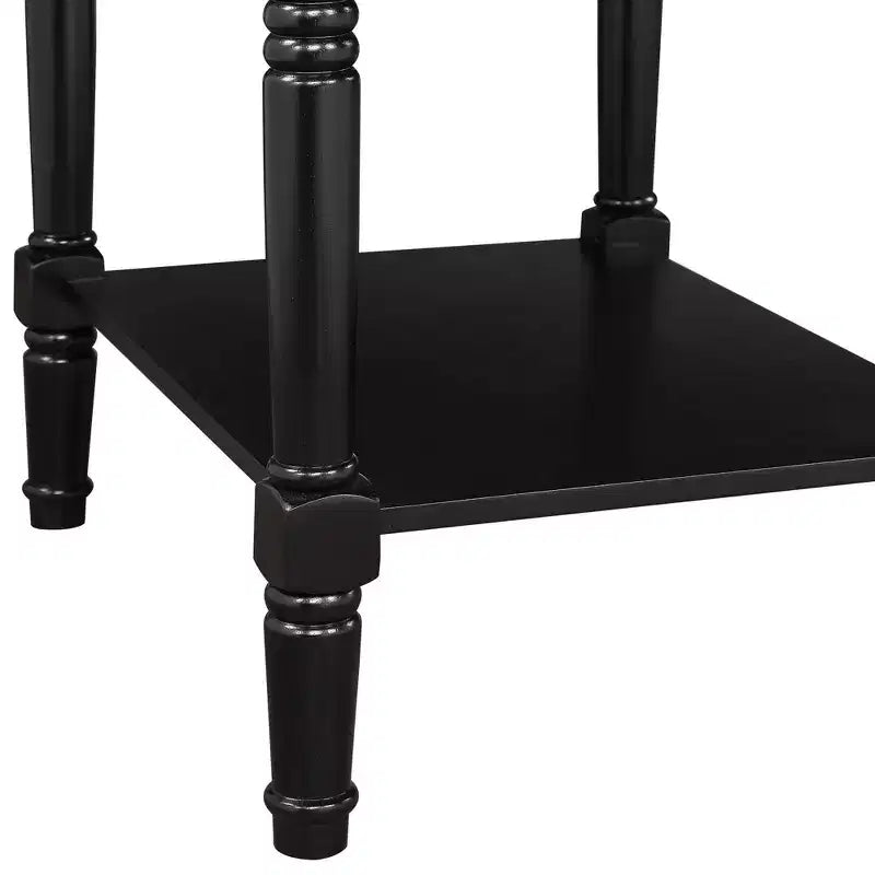 Table d'appoint style champêtre avec station de charge