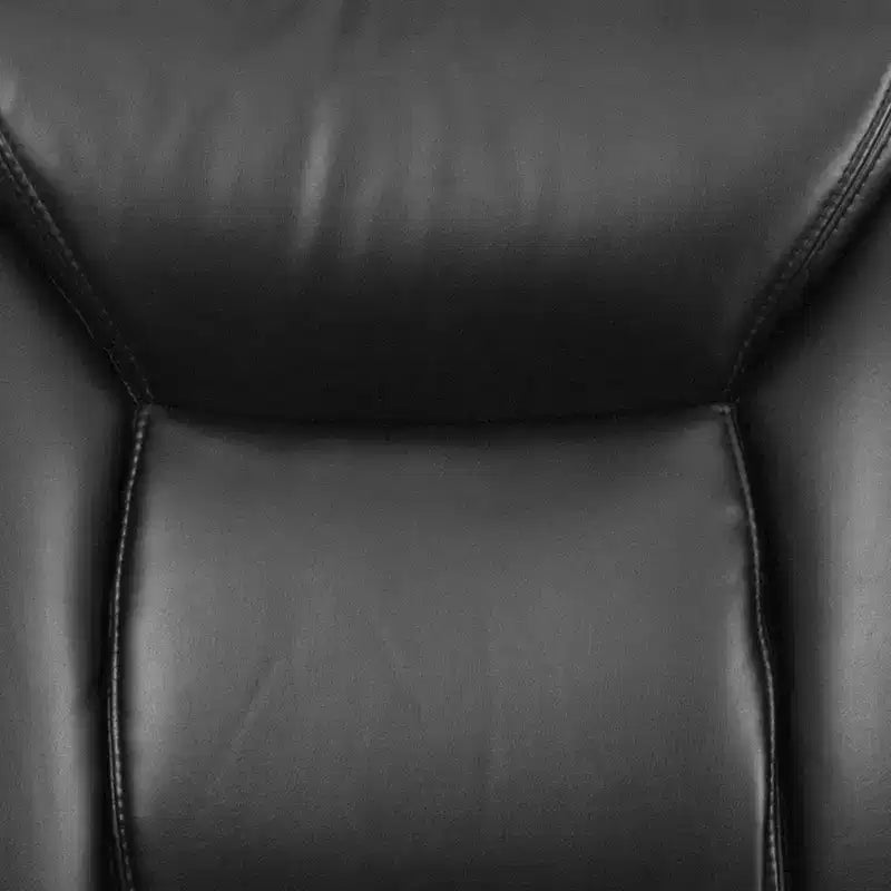 Fauteuil de bureau ergonomique à roulettes, grande taille, supportant 180 kg, avec siège capitonné profond et accoudoirs réglables