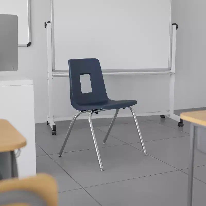 Chaise scolaire empilable Student Stack, 16 pouces, pour salle de classe et garderie