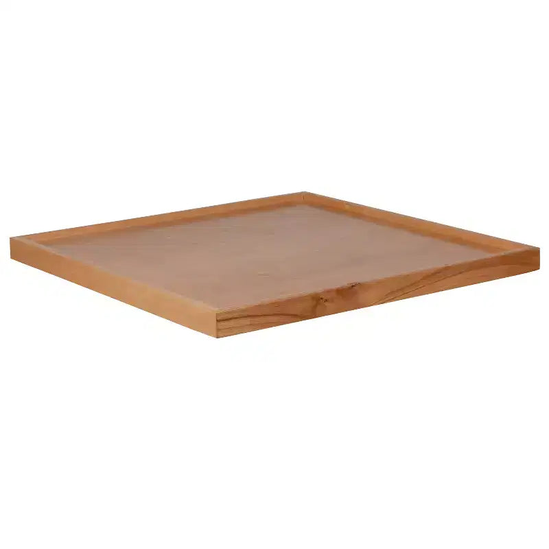 Dessus de table carré en bois massif de style billot, traité UV, qualité restaurant