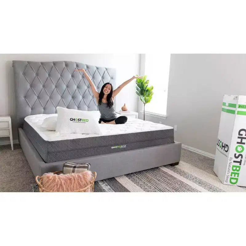 Matelas en mousse à mémoire de forme Luxe, Grand Lit, Technologie de Refroidissement, Fermeté Moyenne