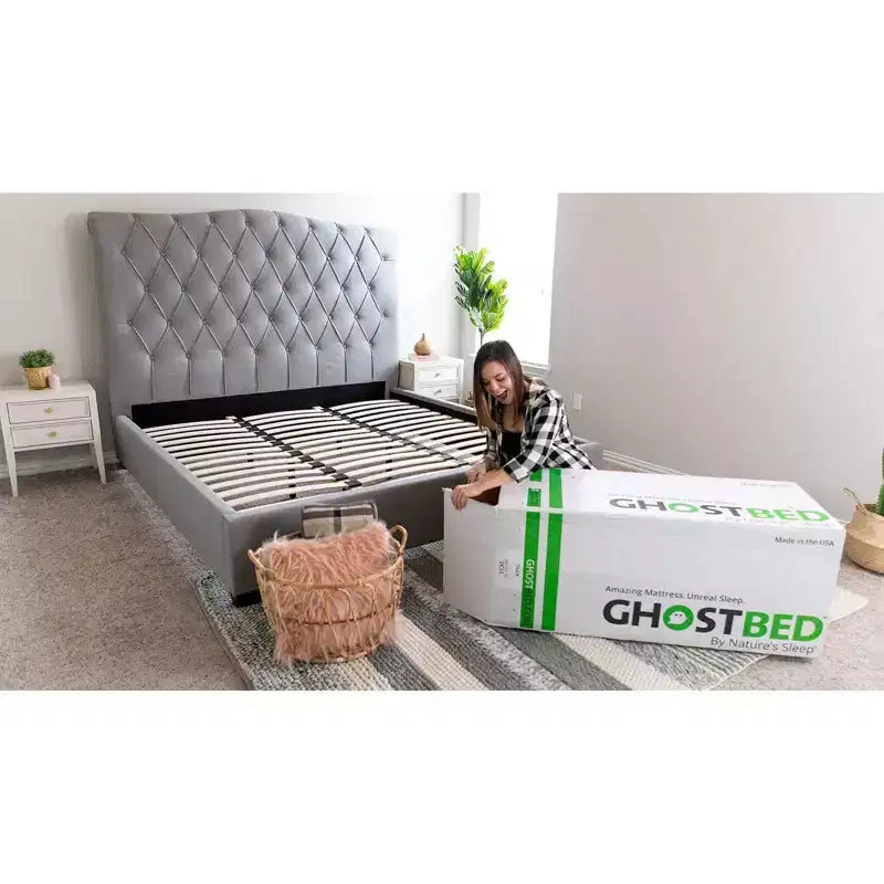 Matelas en mousse à mémoire de forme Luxe, Grand Lit, Technologie de Refroidissement, Fermeté Moyenne