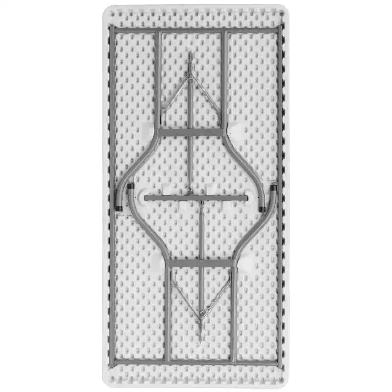 Table pliante en plastique blanc, plateau en granit, 1,5 m, table pliante pour banquet/événement
