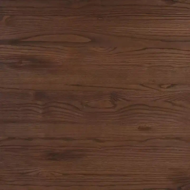 Table ronde d'intérieur en métal de 24 pouces avec plateau en bois rustique