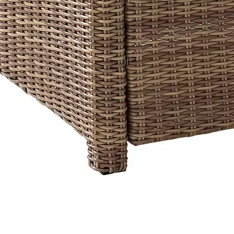 Ensemble de 4 pièces d'extérieur sectionnel en osier Bradenton avec table de foyer - Crosley