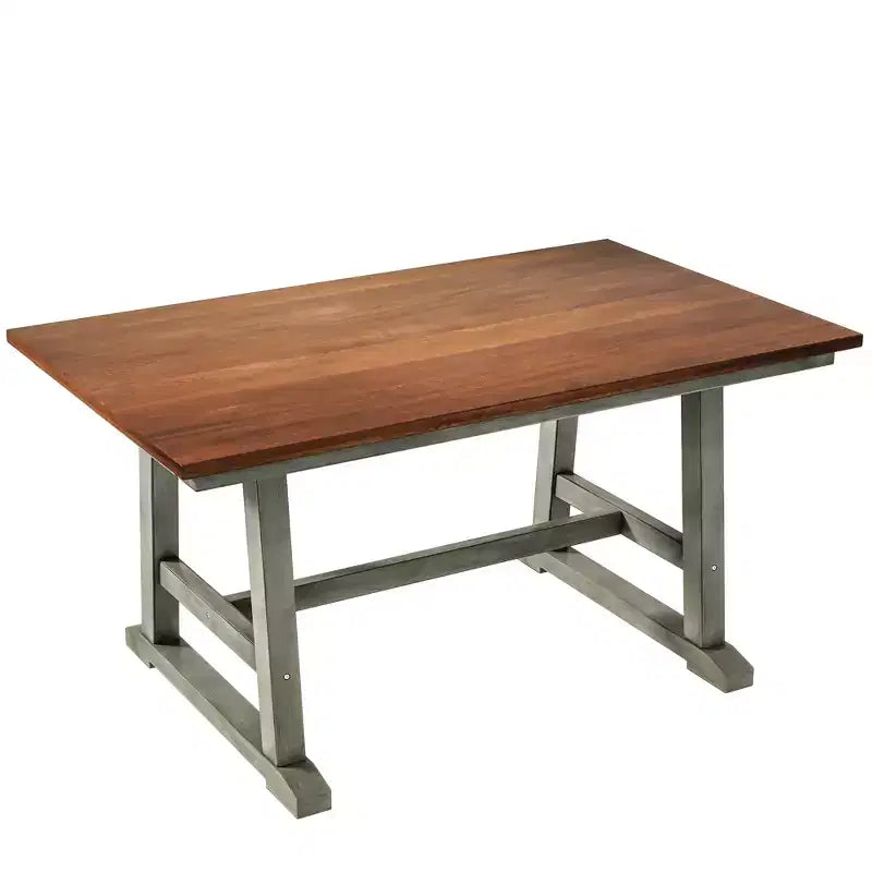 Ensemble de table à manger en bois de ferme 6 pièces avec longue banquette et 4 chaises de salle à manger - ModernLuxe