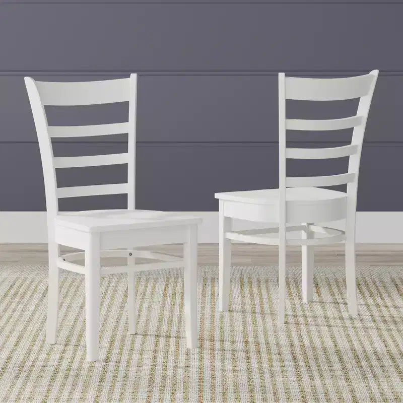 Glenwillow Home Table à manger en bois 48 po + Chaises de salle à manger à dossier ajouré (Ensemble de 3 ou 5 pièces)