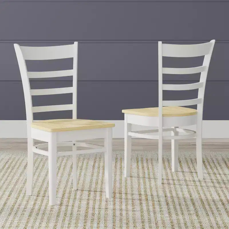 Glenwillow Home Table à manger en bois 48 po + Chaises de salle à manger à dossier ajouré (Ensemble de 3 ou 5 pièces)