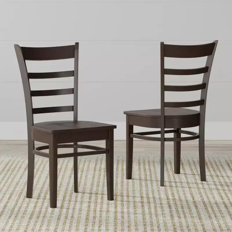 Glenwillow Home Table à manger en bois 48 po + Chaises de salle à manger à dossier ajouré (Ensemble de 3 ou 5 pièces)