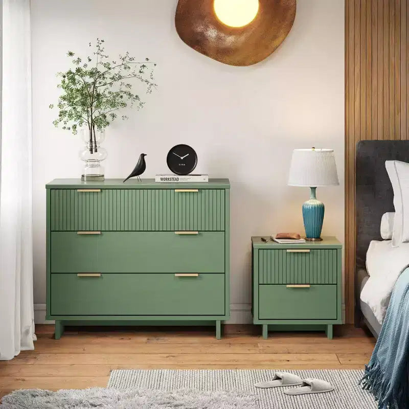 Ensemble de chambre 2 pièces commode et table de chevet Granville Manhattan Comfort