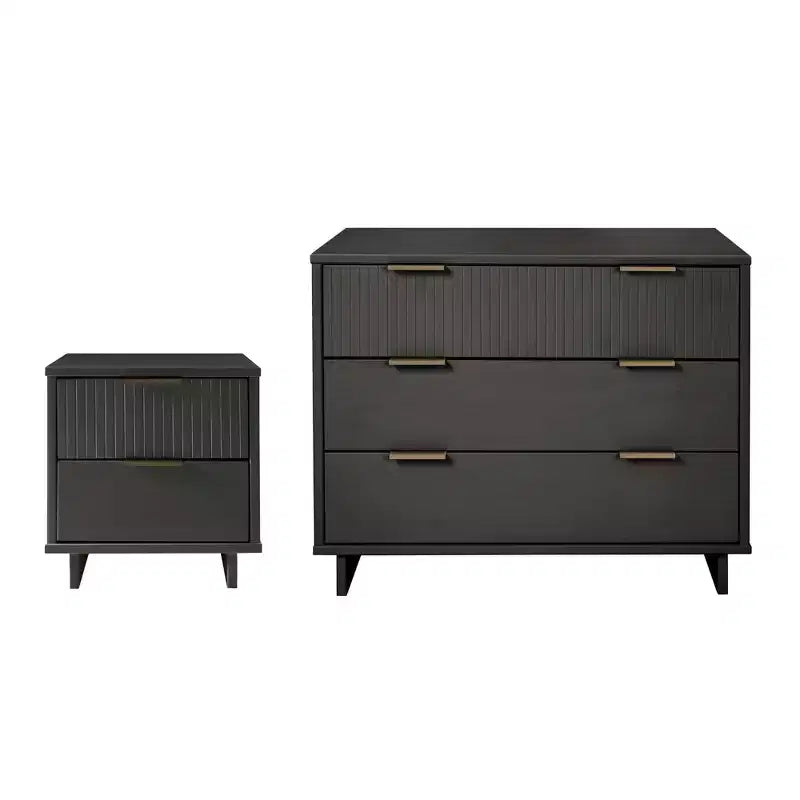 Ensemble de chambre 2 pièces commode et table de chevet Granville Manhattan Comfort