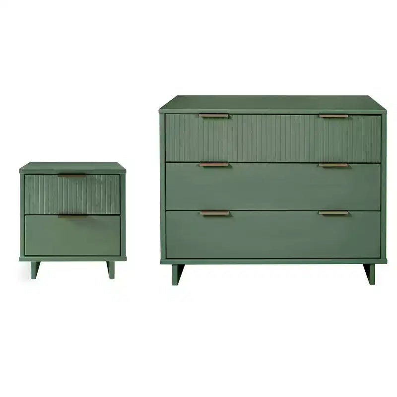 Ensemble de chambre 2 pièces commode et table de chevet Granville Manhattan Comfort