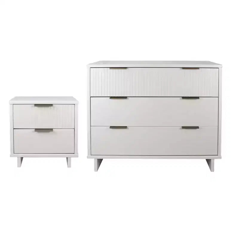 Ensemble de chambre 2 pièces commode et table de chevet Granville Manhattan Comfort