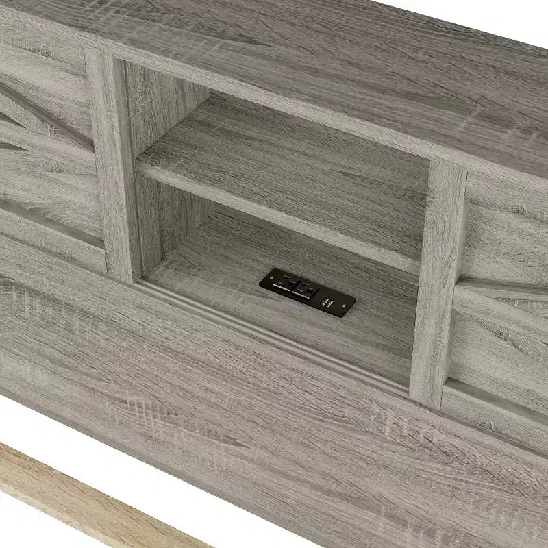 Ensembles de Chambre 3 Pièces style Ferme, Lit Plateforme avec Rangement et Table de Chevet et Commode 4 Tiroirs - ModernLuxe