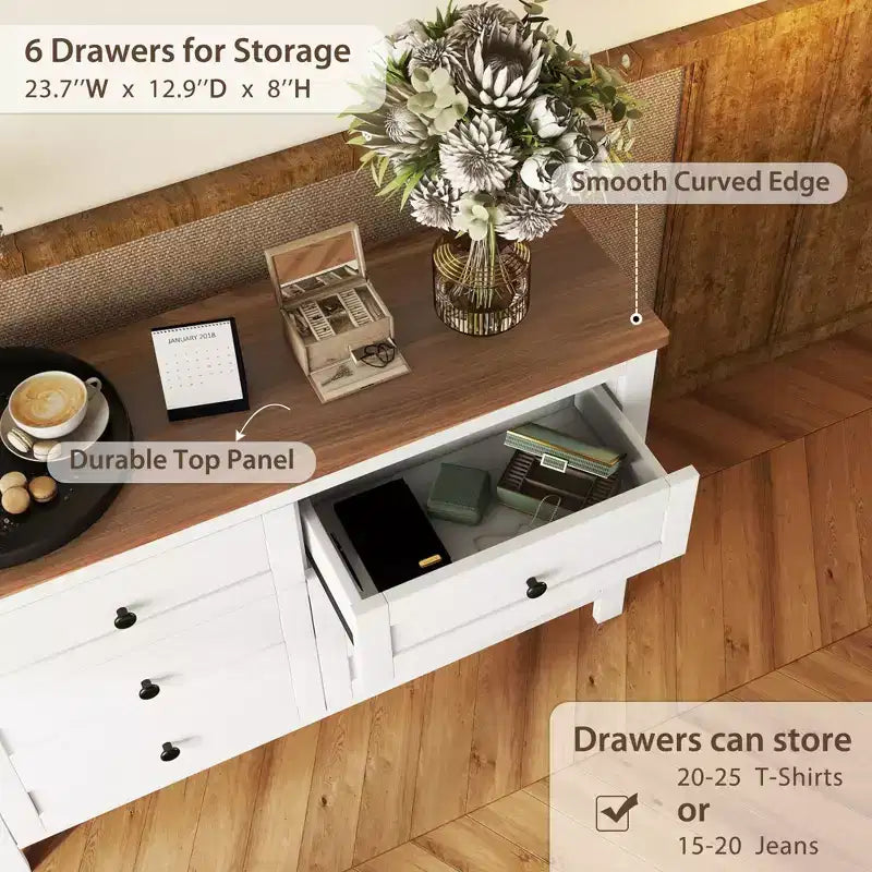 Ensembles de Chambre 3 Pièces style Ferme, Lit Plateforme avec Rangement et Table de Chevet et Commode 4 Tiroirs - ModernLuxe