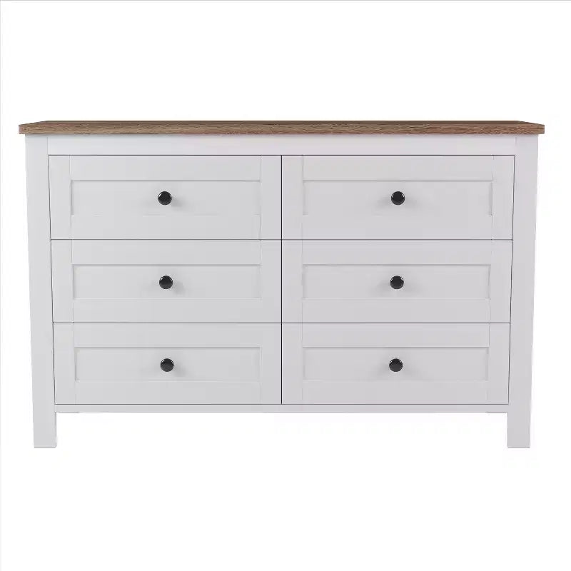 Ensembles de Chambre 3 Pièces style Ferme, Lit Plateforme avec Rangement et Table de Chevet et Commode 4 Tiroirs - ModernLuxe