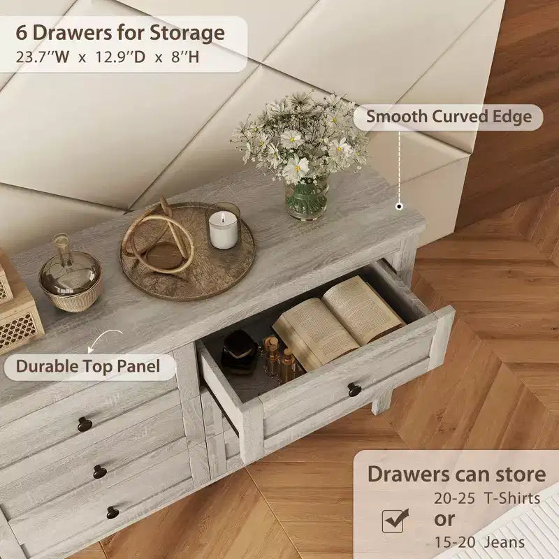 Ensembles de Chambre 3 Pièces style Ferme, Lit Plateforme avec Rangement et Table de Chevet et Commode 4 Tiroirs - ModernLuxe