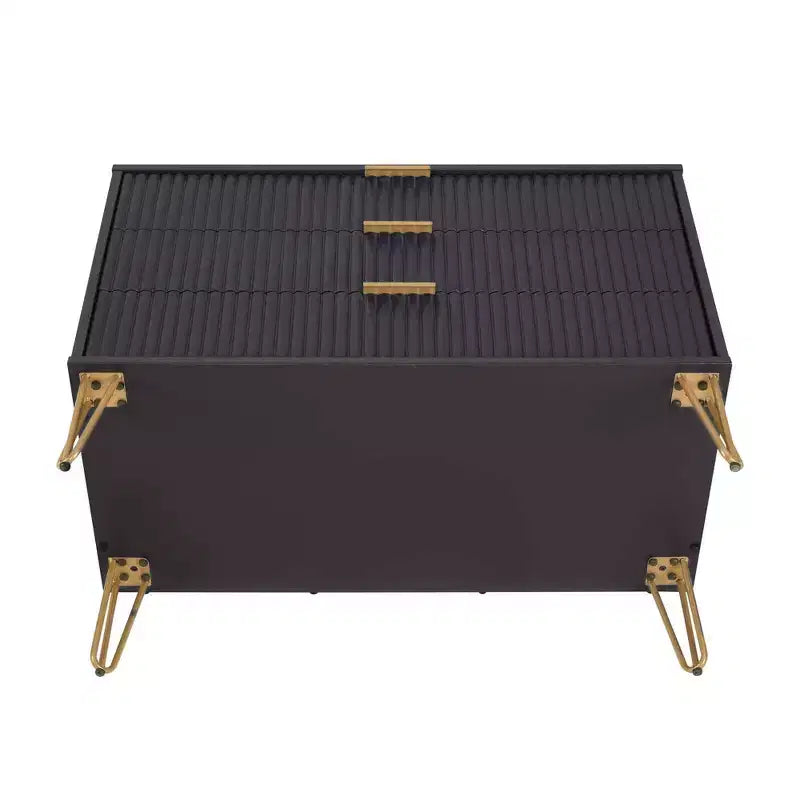 Ensemble commode 3 tiroirs et table de nuit 2 tiroirs moderne 2 pièces Manhattan Comfort Dumbo