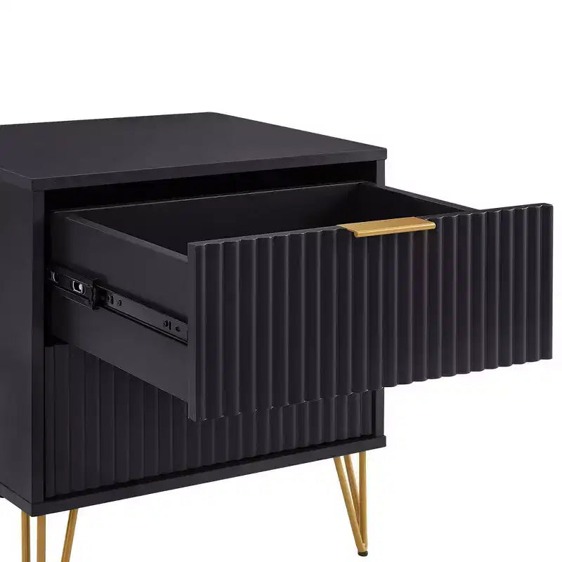 Ensemble commode 3 tiroirs et table de nuit 2 tiroirs moderne 2 pièces Manhattan Comfort Dumbo