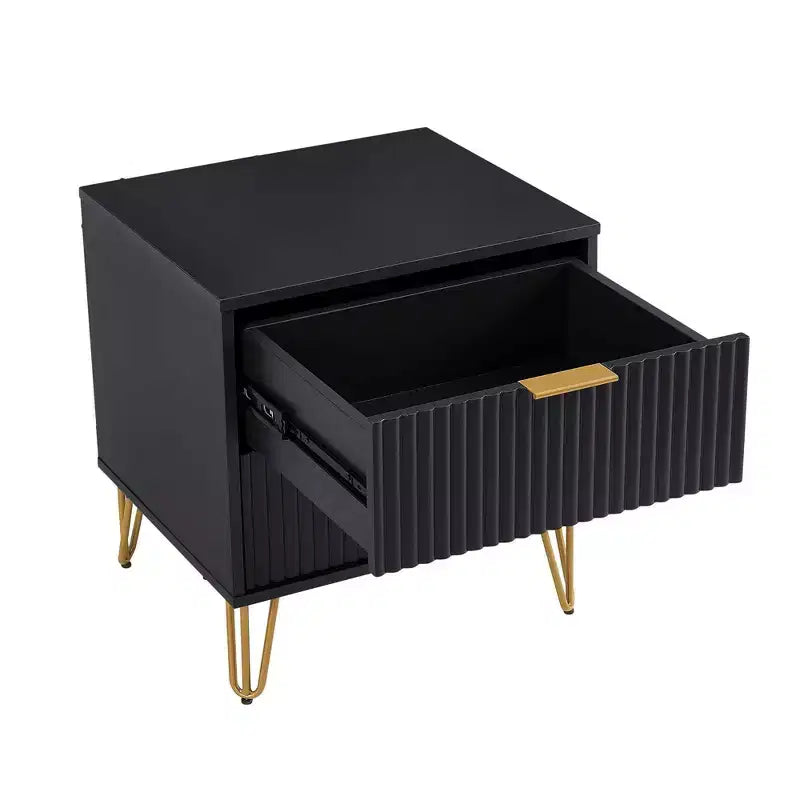 Ensemble commode 3 tiroirs et table de nuit 2 tiroirs moderne 2 pièces Manhattan Comfort Dumbo