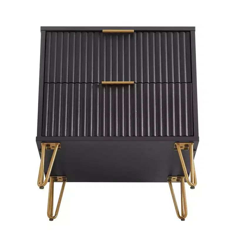 Ensemble commode 3 tiroirs et table de nuit 2 tiroirs moderne 2 pièces Manhattan Comfort Dumbo
