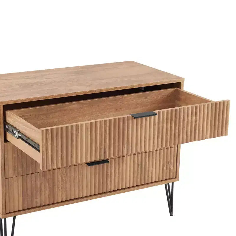 Ensemble commode 3 tiroirs et table de nuit 2 tiroirs moderne 2 pièces Manhattan Comfort Dumbo