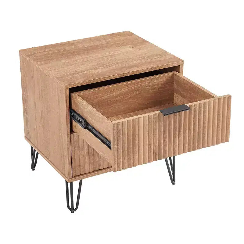 Ensemble commode 3 tiroirs et table de nuit 2 tiroirs moderne 2 pièces Manhattan Comfort Dumbo