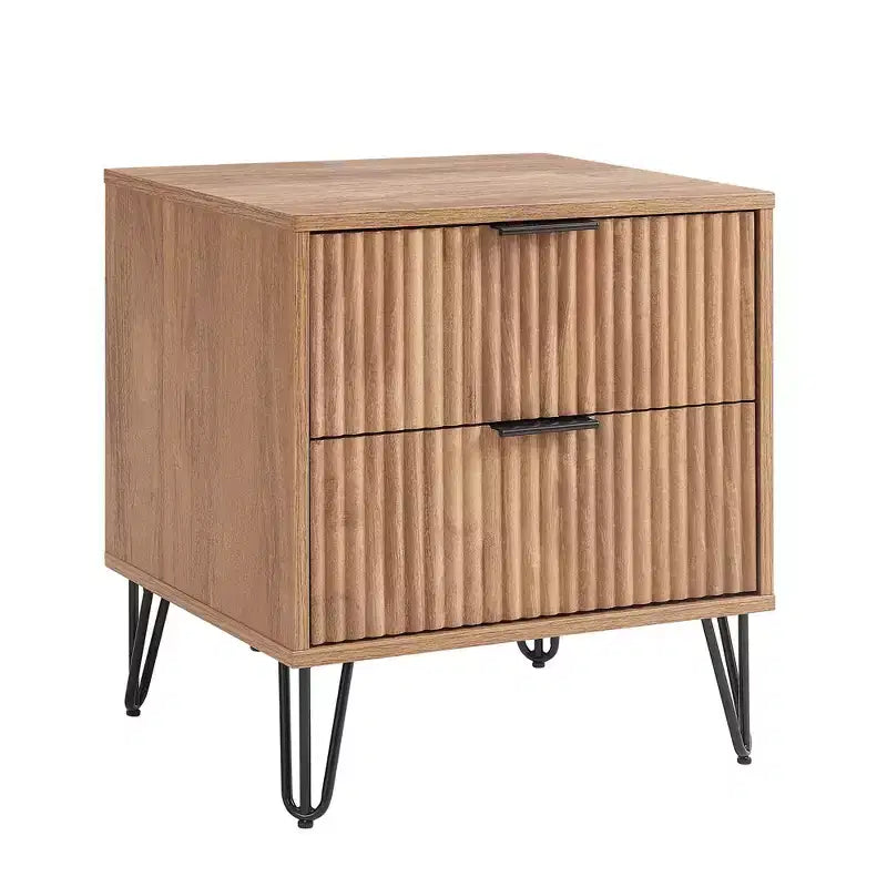 Ensemble commode 3 tiroirs et table de nuit 2 tiroirs moderne 2 pièces Manhattan Comfort Dumbo