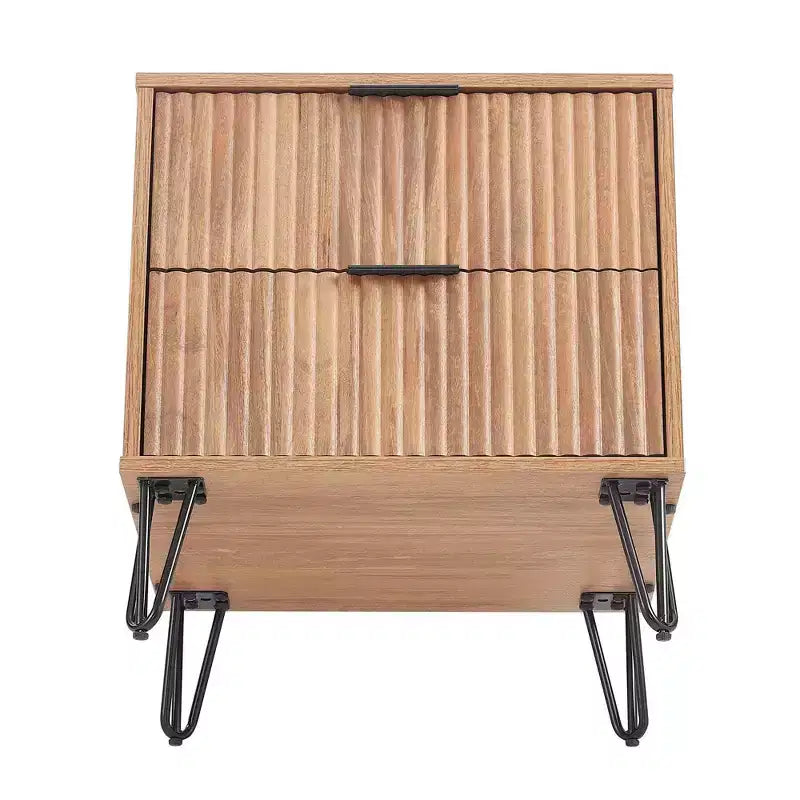 Ensemble commode 3 tiroirs et table de nuit 2 tiroirs moderne 2 pièces Manhattan Comfort Dumbo