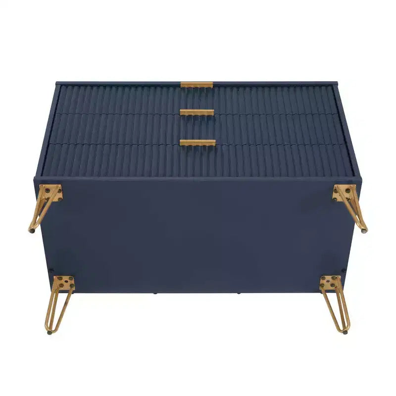 Ensemble commode 3 tiroirs et table de nuit 2 tiroirs moderne 2 pièces Manhattan Comfort Dumbo
