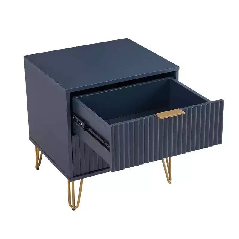 Ensemble commode 3 tiroirs et table de nuit 2 tiroirs moderne 2 pièces Manhattan Comfort Dumbo