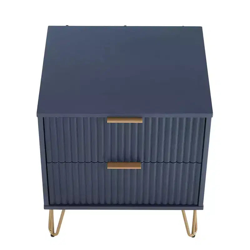 Ensemble commode 3 tiroirs et table de nuit 2 tiroirs moderne 2 pièces Manhattan Comfort Dumbo