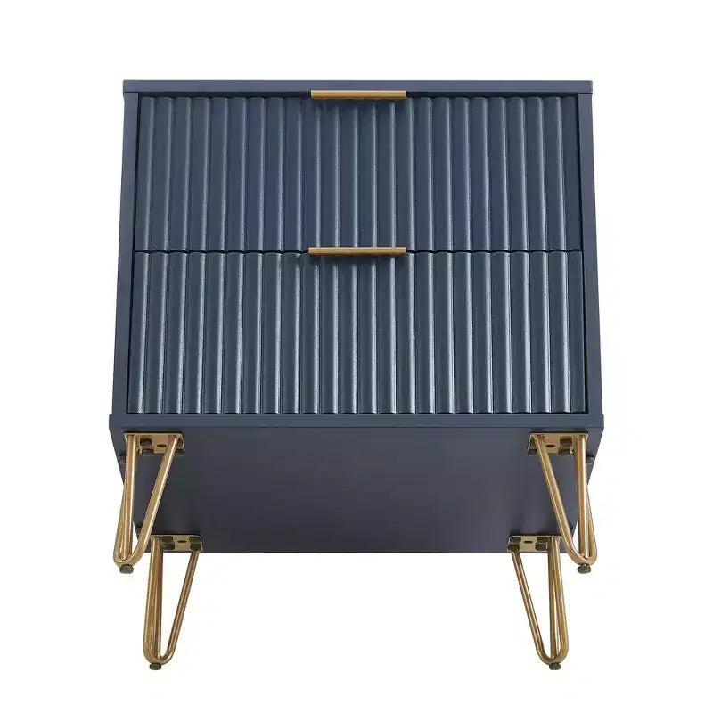 Ensemble commode 3 tiroirs et table de nuit 2 tiroirs moderne 2 pièces Manhattan Comfort Dumbo