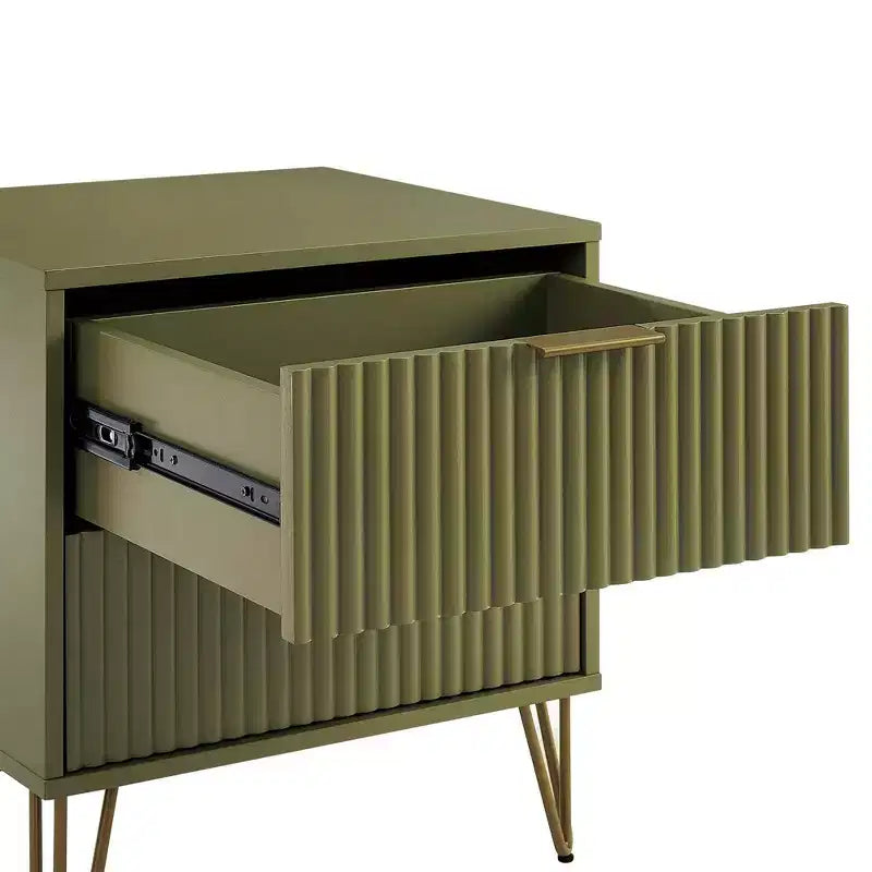 Ensemble commode 3 tiroirs et table de nuit 2 tiroirs moderne 2 pièces Manhattan Comfort Dumbo