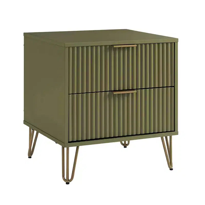 Ensemble commode 3 tiroirs et table de nuit 2 tiroirs moderne 2 pièces Manhattan Comfort Dumbo