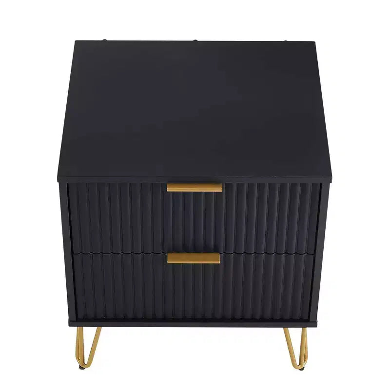 Manhattan Comfort Dumbo Ensemble de 3 meubles : commode à 5 tiroirs, commode à 10 tiroirs et table de chevet