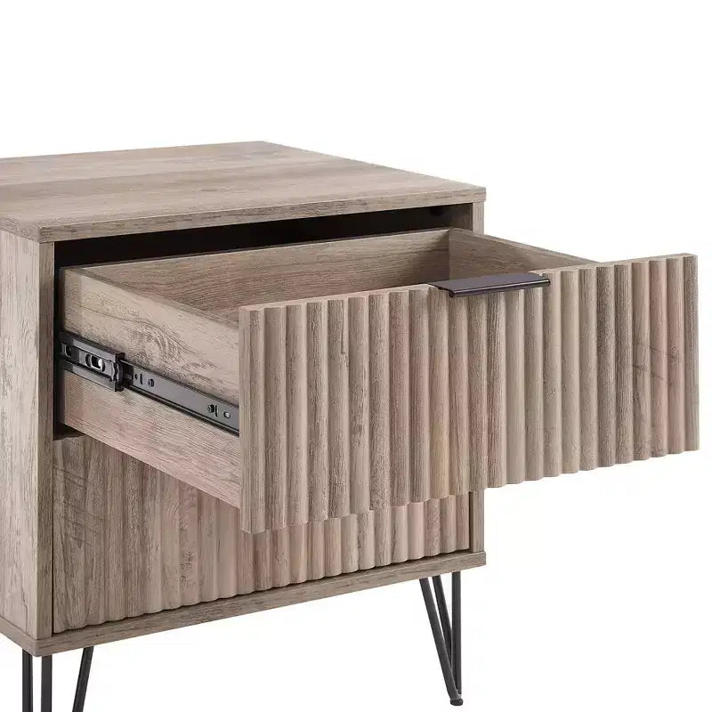 Manhattan Comfort Dumbo Ensemble de 3 meubles : commode à 5 tiroirs, commode à 10 tiroirs et table de chevet