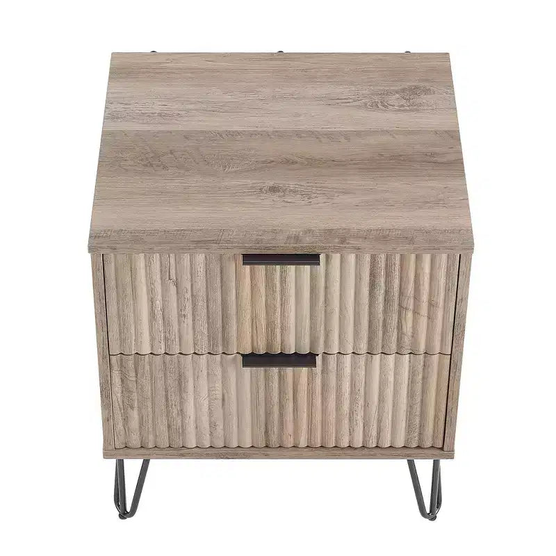 Manhattan Comfort Dumbo Ensemble de 3 meubles : commode à 5 tiroirs, commode à 10 tiroirs et table de chevet